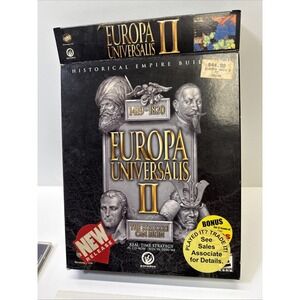 Europa Universalis II Big Box The Struggle Can Begin PC Video Game Strategy